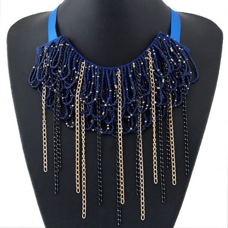 New Fashion Simple Tassel Collar Exaggerated Necklace Wholesale Toppinggoods Nhsc232495