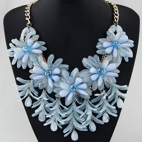 Fashion Trend Simple Candy Flower Show Exaggerated Temperament Fashion Necklace Wholesale Toppinggoods Nhsc232496