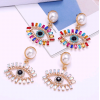 Fashion Metal Shining Devils Eye Temperament Earrings Wholesale Toppinggoods Nhsc233361