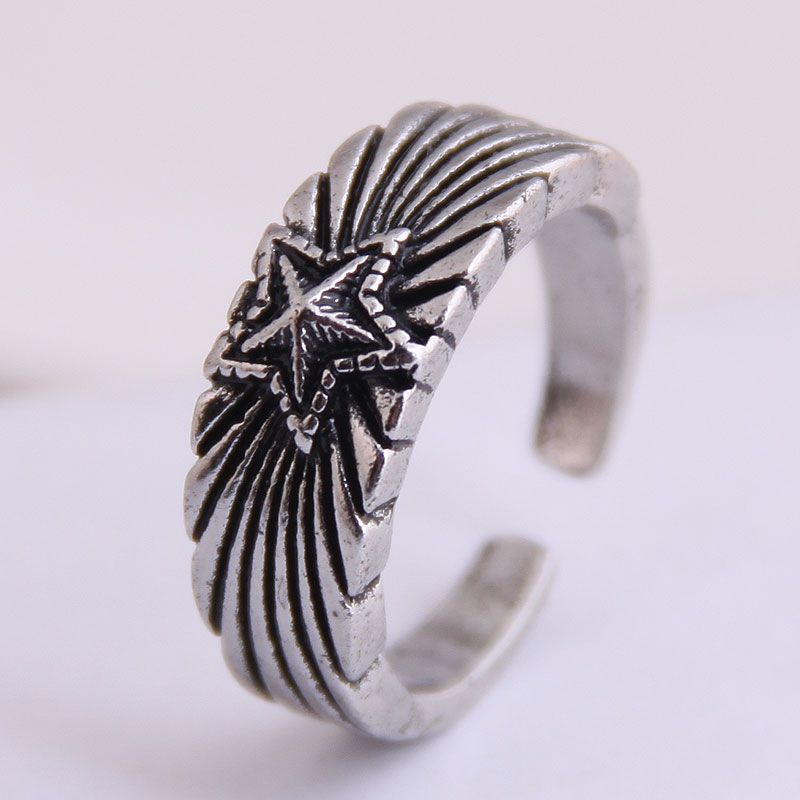 Fashion New  Retro Simple Meteor Opening Ring Wholesale   Nhsc235723