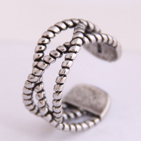 Fashion  New Retro Simple Weaving Open Ring Wholesale   Nhsc235724