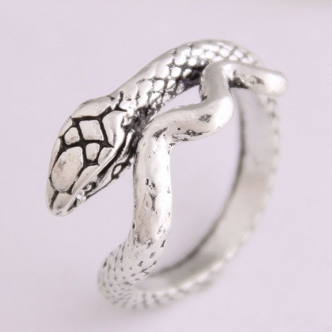 Fashion Retro Simple Auspicious Snake Personality Open Ring Wholesale   Nhsc235726