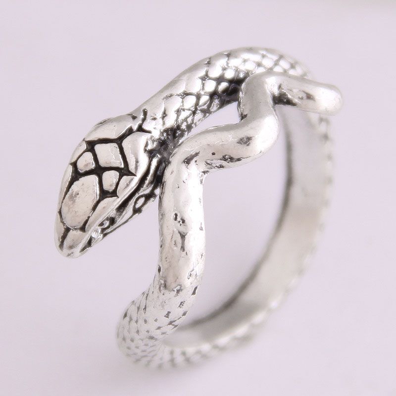 Fashion Retro Simple Auspicious Snake Personality Open Ring Wholesale   Nhsc235726
