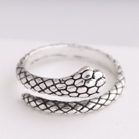 Fashion Metal Snake Personality Open Ring Wholesale   Nhsc235727