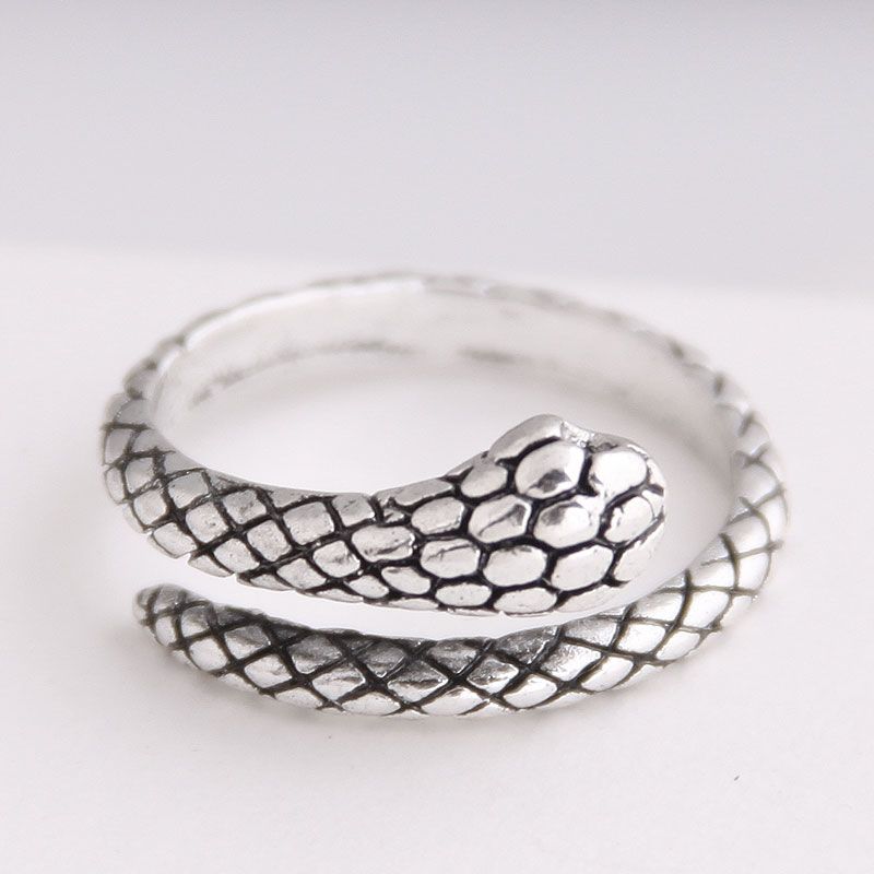 Fashion Metal Snake Personality Open Ring Wholesale   Nhsc235727