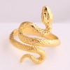 European And American Fashion Metal Lucky Snake Personality Open Ring Nhsc235728