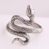 European And American Fashion Metal Lucky Snake Personality Open Ring Nhsc235728