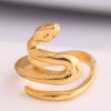 Fashion New  Metal Simple Auspicious Snake Personality Open Ring Wholesale   Nhsc235729