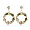 925 Silver Needle Fashion Metal Simple And Versatile Crystal Pearl Simple Circle Earrings Wholesale Toppinggoods Nhsc235966