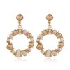 925 Silver Needle Fashion Metal Simple And Versatile Crystal Pearl Simple Circle Earrings Wholesale Toppinggoods Nhsc235966