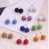 Korean Fashion Sweet Ol Diamond Ball Earrings Wholesale Toppinggoods Nhsc236256
