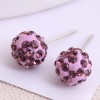 Korean Fashion Sweet Ol Diamond Ball Earrings Wholesale Toppinggoods Nhsc236256