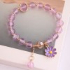 Korean Fashion Simple Small Daisy Pendant Crystal Beads  Bracelet Wholesale Toppinggoods Nhsc236259