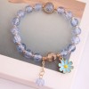 Korean Fashion Simple Small Daisy Pendant Crystal Beads  Bracelet Wholesale Toppinggoods Nhsc236259