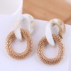 Fashion Alloy Metal Concise Simple Allmatch Earrings Wholesale  Nhsc239658