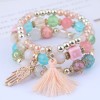Fashion Trend Simple And Versatile Palm Tassel Pendant Multilayer Bracelet Wholesale Toppinggoods Nhsc240018