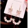 Korean Fashion  Elegant Pearl Drop Alloy Earrings Wholesale Nhsc241899