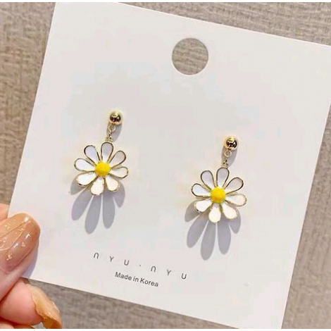 925 Silver Needle Fashion Sweet Daisy Chrysanthemum Stud Alloy Earrings Wholesale Toppinggoods Nhsc242044