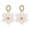 925 Silver Needle Korean Fashion Sweet Pure White Flower Temperament Stud Earrings Nhsc242047
