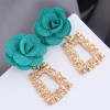 Fashion Metal Geometric Shape Flower Exaggerated Earrings Wholesale Toppinggoods Nhsc242053