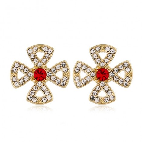 925 Silver Needle Korean Fashion Sweet Wild Flower Stud Earrings Nhsc243287