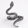 Fashion Metal Auspicious Snake Personality Exaggerated Opening Ring Nhsc243292