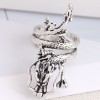 Fashion Metal Auspicious Dragon Exquisite Exaggerated Alloy Ring Wholesale Nhsc243295