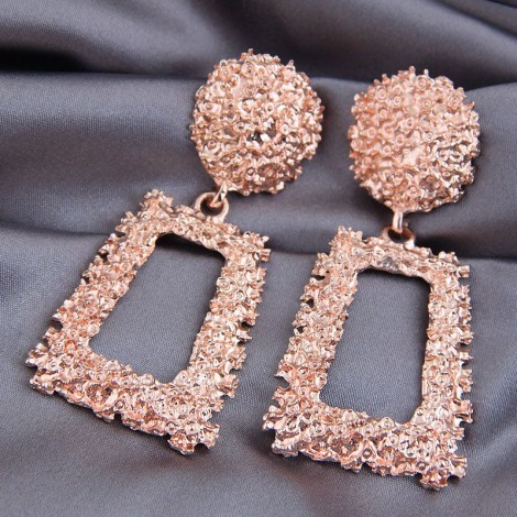 Fashion Metal Simple Geometric Shape Exaggerated Alloy Earrings Nhsc243298