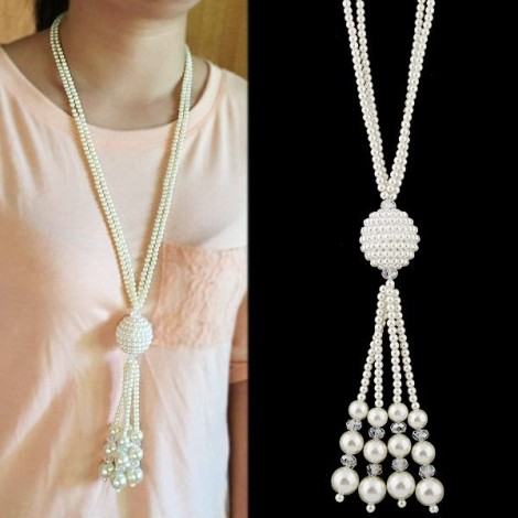 Fashion Trend High Quality Versatile  Pearl Alloy Necklace Nhsc243301