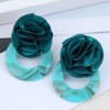 Fashion Wild Rose Concise Circle Acrylic Earrings For Women Wholesale Nhsc248185