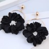 Fashion Concise Layered Petals Exaggerated Alloy Earrings For Women Nhsc248186