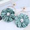 Fashion Concise Layered Petals Exaggerated Alloy Earrings For Women Nhsc248186
