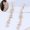 Fashion Metal Flashing Diamond Letter  Exaggerated Earrings Nhsc249456