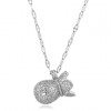 Korean Fashion Copper Microinlaid Zircon Wallet Necklace Nhsc255229