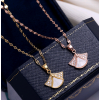 Korean Fashion Copper Microinlaid Zircon Angel Necklace Nhsc255233