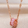 Fashion Copper Microinlaid Zircon Simple Circle Necklace Nhsc256402