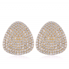 Fashion Metal Flash Diamond Triangle Earrings Wholesale  Nhsc256882