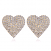 Fashion Metal Flashing Diamond Love Earrings Wholesale  Nhsc256885