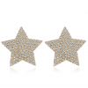 Fashion Metal Flashing Diamond Fivepointed Star Earrings Wholesale  Nhsc256886