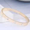 Korean Fashion Metal Diamondstudded Simple  Personality Bracelet Nhsc257842
