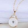 Korean Fashion  Simple Jade Personality Necklace For Women Nhsc258366