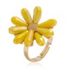 Korean Fashion Sweet Ol Daisy Flower Crystal  Open Ring Nhsc260322
