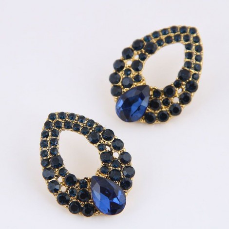 Fashion Metal Retro Water Drop Earrings Nhsc260330