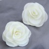New Fashion Pastoral Simple Fabric Rose Alloy Earrings For Women Nhsc264003