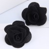 New Fashion Pastoral Simple Fabric Rose Alloy Earrings For Women Nhsc264003