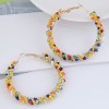 Fashion Metal Rice Beads Mix And Match Weaving Alloy Ear Buckle Ear Ring Nhsc264006
