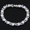 Copperplated Real Gold Graceful Sparkling Zircon  Bracelet Nhsc264712