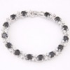 Copperplated Real Gold Graceful Sparkling Zircon  Bracelet Nhsc264712
