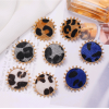 Fashion New Metal Simple Round Leopard Pattern Earrings For Women Nhsc266757