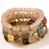 Fashion Trend Simple Versatile Metal Multipendant Pendant Candy Beads Multilayer Bracelet Nhsc266769